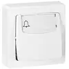 Image de Bouton Poussoir Legrand Avec Porte-étiquettes En Saillie Blanc