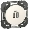Image de Double chargeur USB DOOXIE 3A finition blanc 1 type A + 1 type C LEGRAND 600349 - Neuf