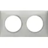 Image de Plaque carrée dooxie 2 postes finition effet aluminium