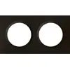 Image de Plaque double Dooxie, LEGRAND, noir velours