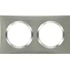 Image de Plaque double Dooxie, LEGRAND, inox brossé