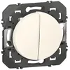 Image de Double poussoir LEGRAND Dooxie blanc