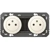 Image de Double prise de courant 2P+T Surface dooxie 16A précâblées finition blanc LEGRAND