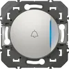 Image de Legrand   Poussoir Lumineux Dooxie 6a 250v   Finition Alu   Bornes Automatiques Pour Raccordement Rapide   Idéal Pour Installation Intérieure