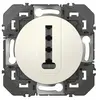 Image de Prise Téléphone T Dooxie Blanc Connectivité Téléphonique Fixe Modulaire - Legrand