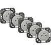 Image de Lot de 5 prises avec terre Dooxie, LEGRAND, aluminium