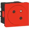 Image de Prise De Courant Surface 2p+t Mosaic 2 Modules Rouge Legrand 077118l