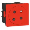 Image de Legrand - Prise De Courant Fort 2p+t Surface Mosaic Link 2 Modules Rouge