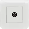 Image de Prise Tv Mosaic Simple Mâle Avec Plaque - Blanc - Legrand