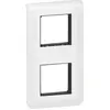 Image de Support et plaque double vertical Mosaic, LEGRAND, blanche