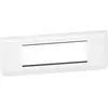 Image de Support et plaque triple horizontal Mosaic, LEGRAND, blanche