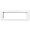Image de Plaque Legrand Mosaic Avec Support Pour 8 Modules Horizontal Blanc