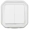 Image de Plexo Interrupteur Va Et Vient Double Blanc Complet - Legrand