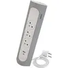 Image de Multiprise Usb Filaire Compact, 3 Prises Aluminium