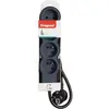 Image de Multiprise 4 Prises Standard 3m Noire Multiprise 4 Prises 2p+t, Câble 3m, 1.5mm2, Noire - Legrand