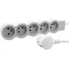Image de Multiprise Filaire Compact, 5 Prises Blanc, 3M