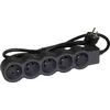 Image de Multiprise Filaire Compact, 5 Prises Noir, 3M
