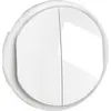 Image de Enjoliveur pour double interrupteur et ou va-et-vient Céliane - Blanc - LEGRAND - CB2001