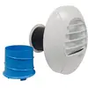 Image de Atlantic - Kit De Bouche D'Extraction Simple Flux Hygroréglable Sanitaires Avec Piquage Twist & Go