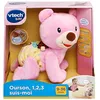 Image de VTech - Ourson, 1,2,3 suis-Moi, Ours Rose en Peluche Qui Marche à 4 Pattes, Motricité Bébé, Jouet Interactif et Musical, Cadeau Bébé Dès 9 Mois - Contenu en Français en occasion ou reconditionné