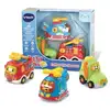 Image de Tut Tut Bolides - Coffret trio Secours Pompiers + Tracteur + Helico - Neuf