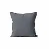 Image de Housse De Coussin Unie 60x60 Cm Alix Gris, Par Soleil D'Ocre
