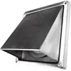 Image de Grille Inox Clapet Auvent 100 Ventilation Extérieure Anti-retour - Dmo