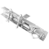 Image de Fixation Cerclage Double Zingué Blanc Pour Mât Diam. 25-50 Mm