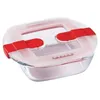 Image de Boîte Rectangulaire Avec Couvercle Pyrex 1451022 - 25 X 22 Cm - 2,2 L - Cook & Heat - Base En Verre Borosilicate