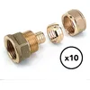 Image de Raccord Per Droit À Compression - F 3/8' - Diamètre 12 Mm Comap