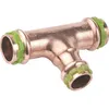 Image de Raccord Cuivre En T Réduit À Sertir - Femelle - Diamètre 28 - 15 - 28 Mm - Aalberts Integrated Piping Systems