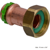 Image de VSH SudoPress Cuivre SP4359GV demi-raccord + embout à sertir, fld., 22 mm x 3/4"