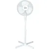 Image de Ventilateur Sur Pied 50w   Diamètre 40cm   Hauteur Réglable 110-130cm   3 Vitesses   Tête Oscillante +/- 90°   Corps Plastique Blanc   Farelek