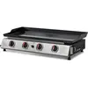 Image de COOKINGBOX Cali, plancha à gaz à 4 brûleurs, avec une surface de cuisson en acier émaillé de 77 x 35 cm, puissance de 9,6 kW, allumage piezoélectrique
