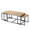 Image de CALICOSY - Lot de 3 tables basses gigognes L100 cm - LENNY