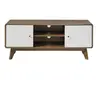 Image de CALICOSY - Meuble TV 2 Portes et 2 Niches L129 cm - ALBURA