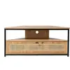 Image de CALICOSY - Meuble TV d'Angle 1 Porte avec Cannage Rotin L100 cm - JAYA