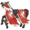 Image de Papo Figurine Cheval Du Roi Avec Armoiries Du Dragon Rouge