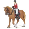Image de Papo Figurine Equitation Cheval Et Jocherita En Veste Rouge