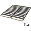 Image de Ebac Literie - Sommier À Lattes 2x80x200 C310 - 22 Lates Bois - Fabrication Française