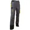 Image de Pantalon De Travail Lma Sechoir Taille 40 Tricolore Gris/noir/jaune Zéro Métal Avec Passepoils Rétroréfléchissants