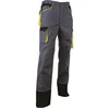 Image de Pantalon De Travail Lma Sechoir Taille 42 Tricolore Gris/noir/jaune Zéro Métal Avec Passepoils Rétroréfléchissants
