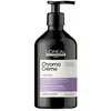 Image de L'Oreal Professionnel Chroma Creme Purple - Cream Shampoo 500 ml, neutralisation des tons jaunes dans les cheveux blonds