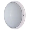 Image de Hublot Extérieur Fluo 14w Ø 245mm Anneau Blanc Diffuseur Verre Avec Lampe 4000k E27 Cl2 Ik02 Ip54 Dune Ebenoid 079118