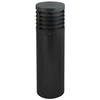 Image de Borne Exterieure Fluo 23w Fonte D'Alu Anthracite Ø 180mm H700mm Antivandale Lampe E27 372lm 230v Ik10 Ip55 Ilo Ebenoid 079883