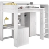 Image de Parisot Lit surélevé avec bureau et armoire intégrés - Higher