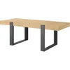 Image de Table de salle à manger -Reproduction chêne Craftsman et Shadow Grey - L 223,9 x P 93 x H 78,6 cm - LOFT