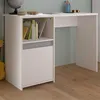 Image de Bureau Rue 110cm Avec Armoire - Blanc/gris Ou Blanc/rose
