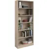 Image de Bibliothèque Hobby 198cm-5 Étagères-chêne