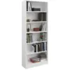 Image de Bibliothèque Hobby 198cm-5 Étagères-blanc